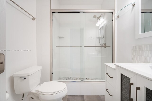 10760 Hickory Ave, Pembroke Pines, FL 33026 - full bath with toilet, vanity, and a shower stall