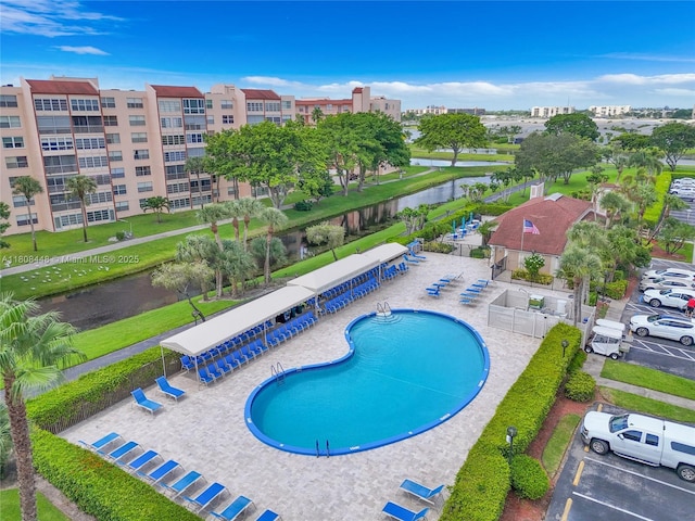 14475 Strathmore Ln Unit 305, Delray Beach, FL 33446 - community pool featuring a water view