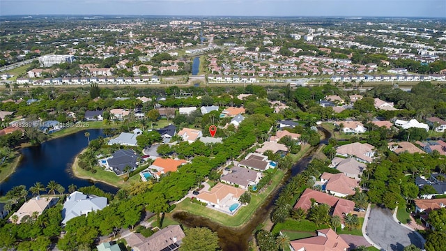 2215 SW 14th Pl, Boca Raton, FL 33486 - aerial view of property and surrounding area featuring a nearby body of water and nearby suburban area