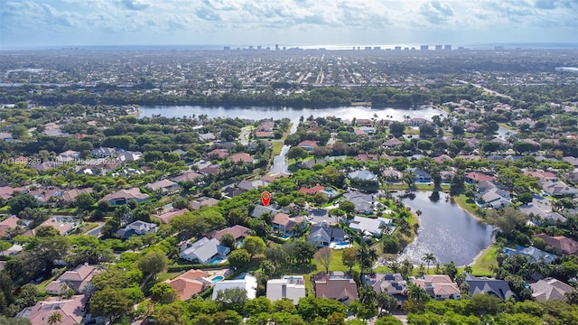 2215 SW 14th Pl, Boca Raton, FL 33486 - aerial view of property's location with a large body of water and nearby suburban area