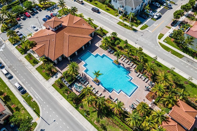 17612 SW 153rd Ave, Miami, FL 33187 - bird's eye view of a pool