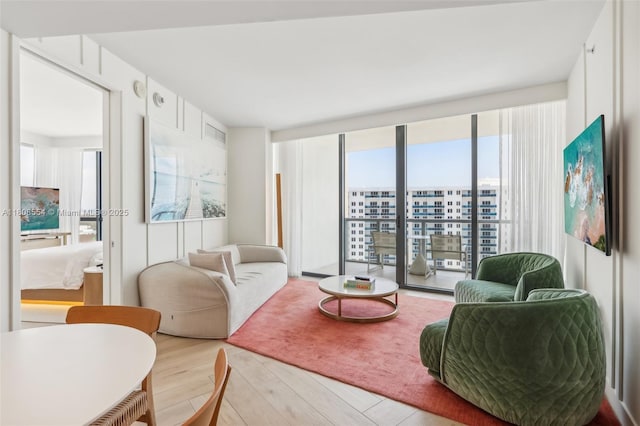 2201 Collins Ave Unit 1511, Miami Beach, FL 33139 - living area with wood finished floors