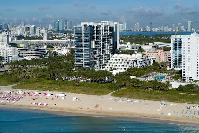 2201 Collins Ave Unit 1511, Miami Beach, FL 33139 - bird's eye view of skyline and expansive coastline