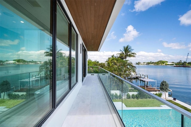 1351 Stillwater Dr, Miami Beach, FL 33141 - balcony featuring a water view