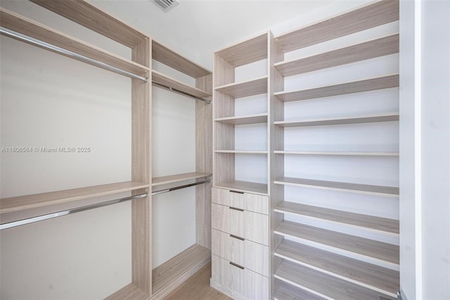 1351 Stillwater Dr, Miami Beach, FL 33141 - spacious closet featuring light wood-style floors