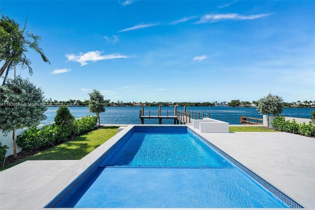 1351 Stillwater Dr, Miami Beach, FL 33141 - outdoor pool with a water view
