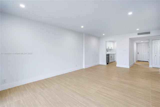 3361 NW 47th Ter Unit 329, Lauderdale Lakes, FL 33319 - empty room with recessed lighting and baseboards