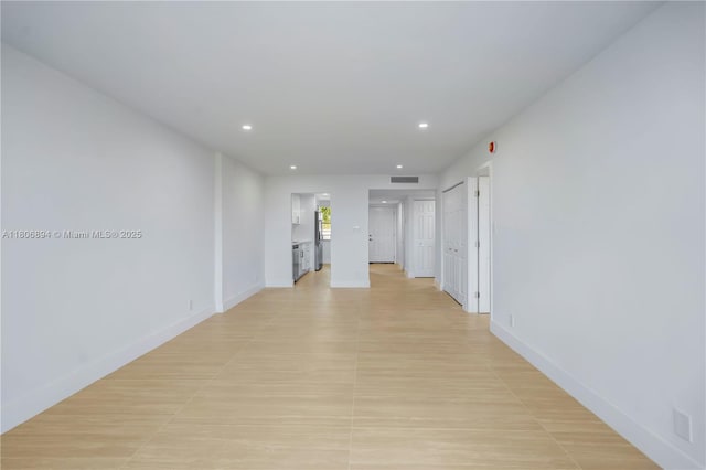 3361 NW 47th Ter Unit 329, Lauderdale Lakes, FL 33319 - hallway featuring recessed lighting and baseboards