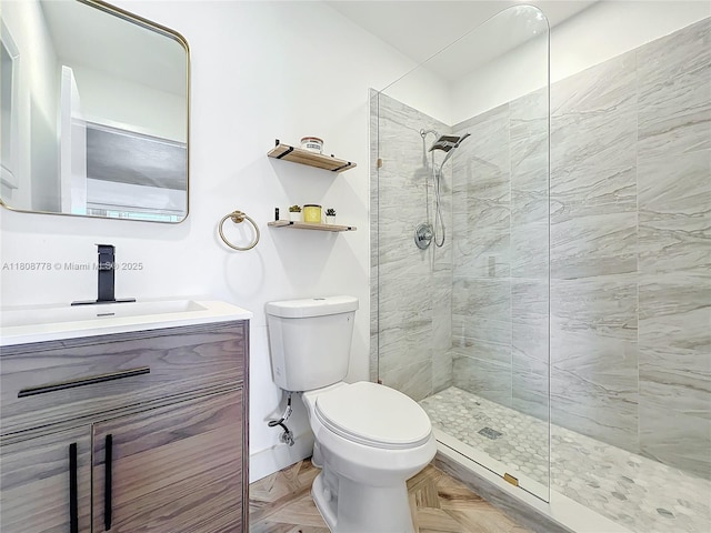 515 Monaco K Unit 515, Delray Beach, FL 33446 - full bath with toilet, walk in shower, vanity, and baseboards