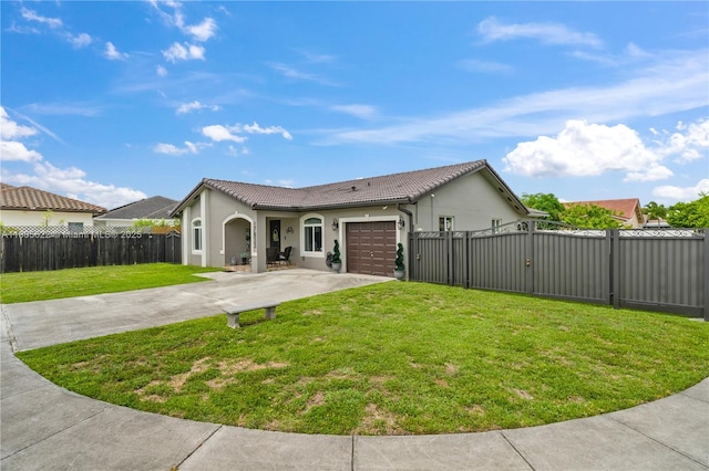 17833 SW 149th Pl, Miami, FL 33187 - view of front of property featuring concrete driveway, an attached garage, stucco siding, a gate, and a tile roof