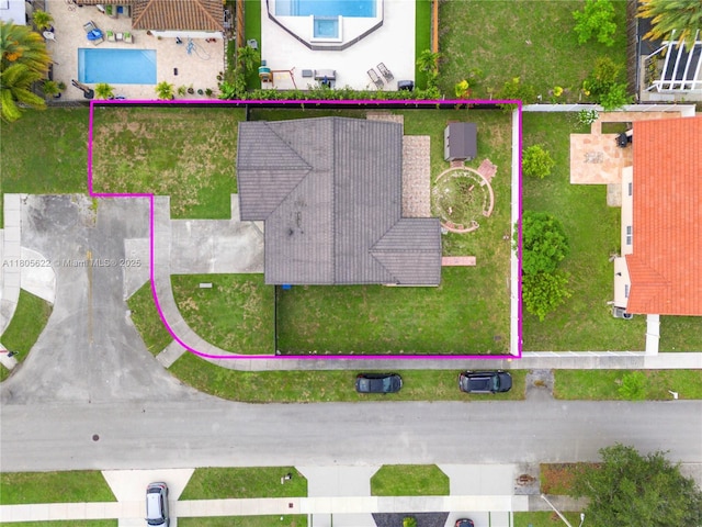 17833 SW 149th Pl, Miami, FL 33187 - view of property location with a pool and property parcel outlined
