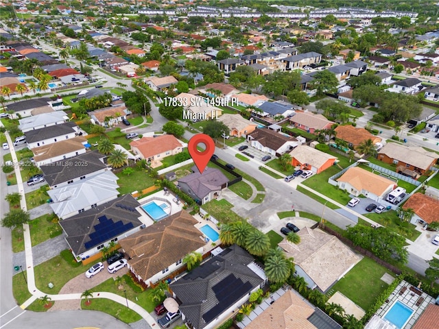 17833 SW 149th Pl, Miami, FL 33187 - aerial view of property and surrounding area with nearby suburban area