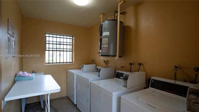 9300 W Flagler St Unit 112D, Miami, FL 33174 - communal laundry room featuring water heater and washing machine and clothes dryer
