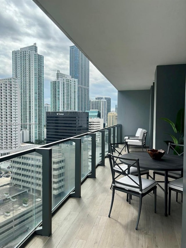 68 SE 6th St Unit 1403, Miami, FL 33131 - balcony with a city view