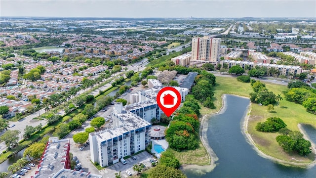 9682 Fontainebleau Blvd Unit 110, Miami, FL 33172 - view of urban area featuring a nearby body of water and apartment complex / building