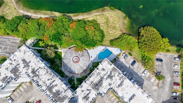 9682 Fontainebleau Blvd Unit 110, Miami, FL 33172 - drone / aerial view of a pool