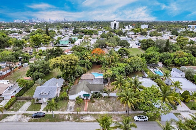 2442 Fillmore St, Hollywood, FL 33020 - aerial view of property and surrounding area with a pool and nearby urban area