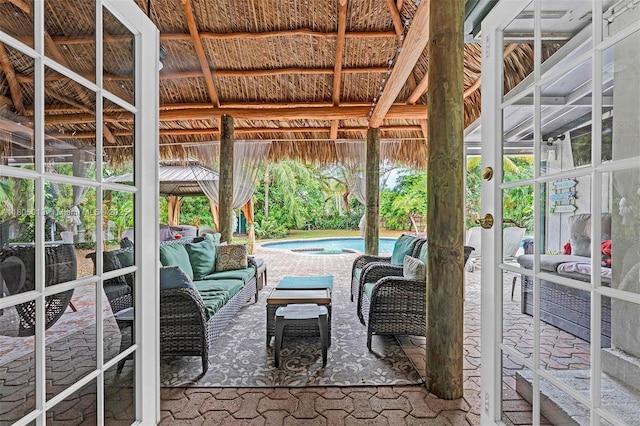 2442 Fillmore St, Hollywood, FL 33020 - view of sunroom