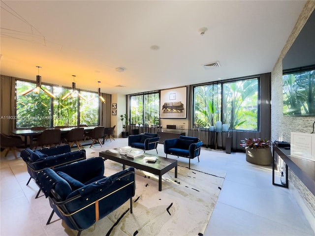 121 NE 34th St Unit 2412, Miami, FL 33137 - living room featuring light tile patterned flooring