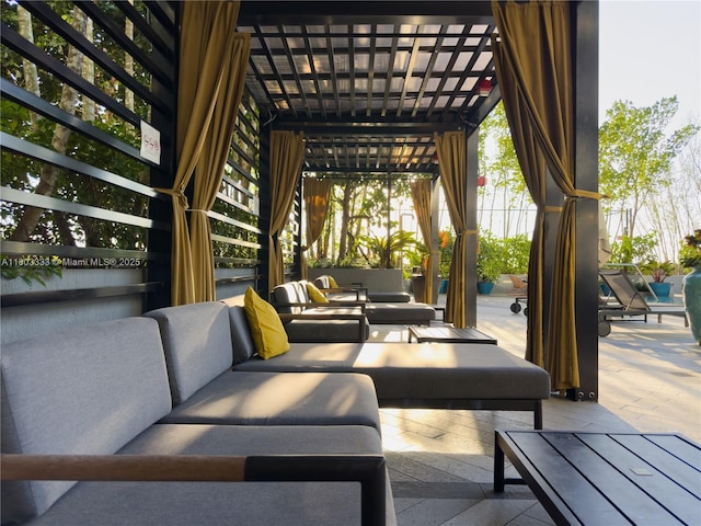 121 NE 34th St Unit 2412, Miami, FL 33137 - view of patio / terrace with outdoor lounge area