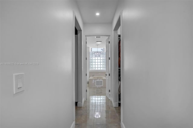 3560 SW 145th Ave, Miramar, FL 33027 - hallway featuring baseboards and recessed lighting