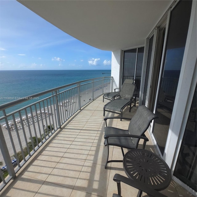 17375 Collins Ave Unit 1101, Sunny Isles Beach, FL 33160 - balcony featuring view of water and beach