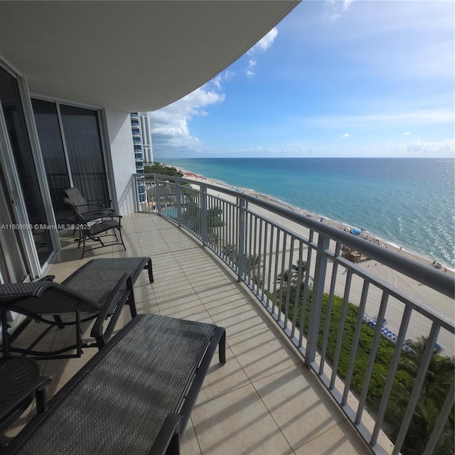 17375 Collins Ave Unit 1101, Sunny Isles Beach, FL 33160 - balcony featuring view of water and beach
