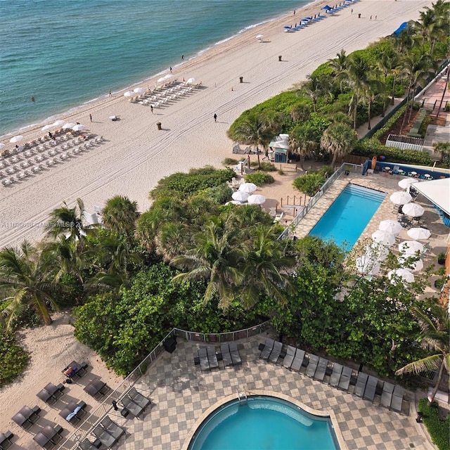 17375 Collins Ave Unit 1101, Sunny Isles Beach, FL 33160 - aerial view of property and surrounding area with a pool area and unending shoreline