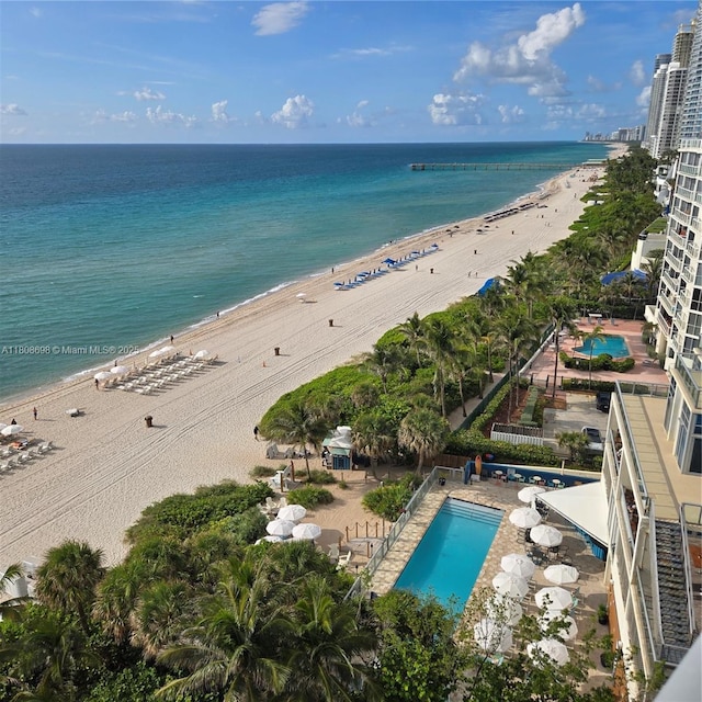 17375 Collins Ave Unit 1101, Sunny Isles Beach, FL 33160 - water view featuring local beach