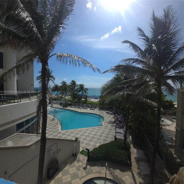 17375 Collins Ave Unit 1101, Sunny Isles Beach, FL 33160 - community pool featuring a patio