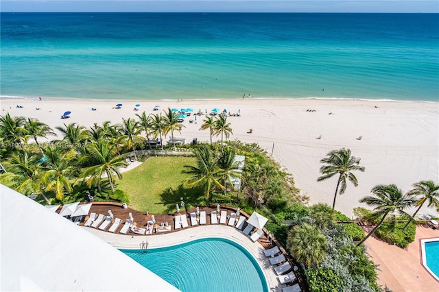 15701 Collins Ave Unit 705, Sunny Isles Beach, FL 33160 - water view featuring nearby beach
