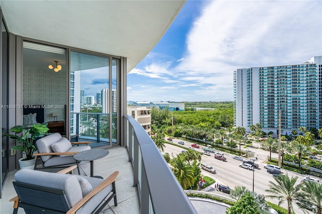 15701 Collins Ave Unit 705, Sunny Isles Beach, FL 33160 - balcony featuring a view of city