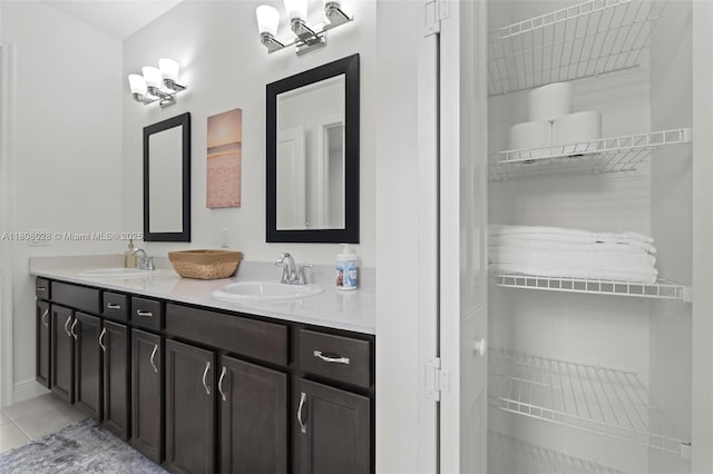 16450 Sea Turtle Pl, Loxahatchee, FL 33470 - bathroom featuring double vanity and tile patterned floors