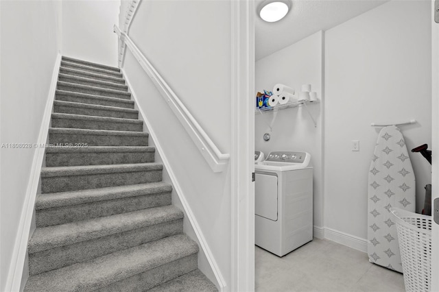 16450 Sea Turtle Pl, Loxahatchee, FL 33470 - laundry room featuring baseboards and separate washer and dryer
