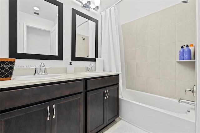 16450 Sea Turtle Pl, Loxahatchee, FL 33470 - full bath with double vanity and shower / bath combo