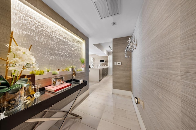 55 SE 6th St Unit 2803, Miami, FL 33131 - hallway with light tile patterned floors