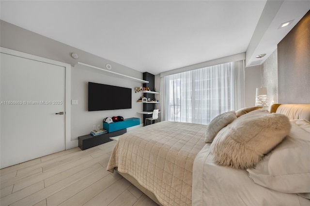 55 SE 6th St Unit 2803, Miami, FL 33131 - bedroom with wood finished floors