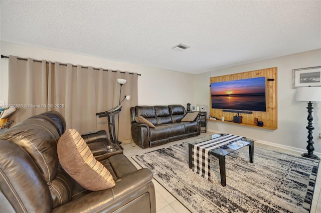 21519 SW 90th Ave, Cutler Bay, FL 33189 - tiled living room with a textured ceiling