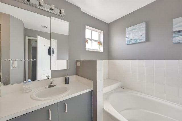 21519 SW 90th Ave, Cutler Bay, FL 33189 - bathroom featuring vanity and a garden tub