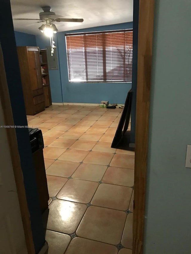 444 SW 26th Rd, Miami, FL 33129 - spare room with a ceiling fan and light tile patterned flooring