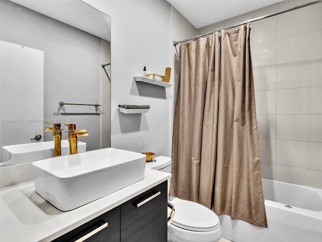 3502 NW 13th St, Lauderhill, FL 33311 - bathroom with vanity, toilet, and shower / tub combo