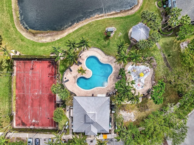 3502 NW 13th St, Lauderhill, FL 33311 - bird's eye view of a pool area