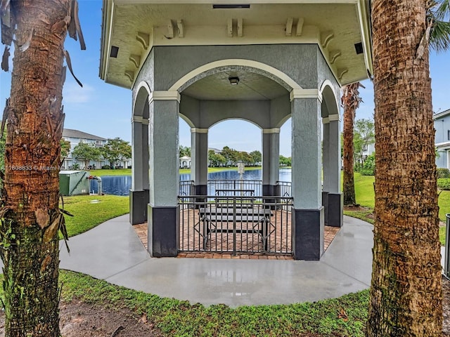 3502 NW 13th St, Lauderhill, FL 33311 - view of patio with a water view