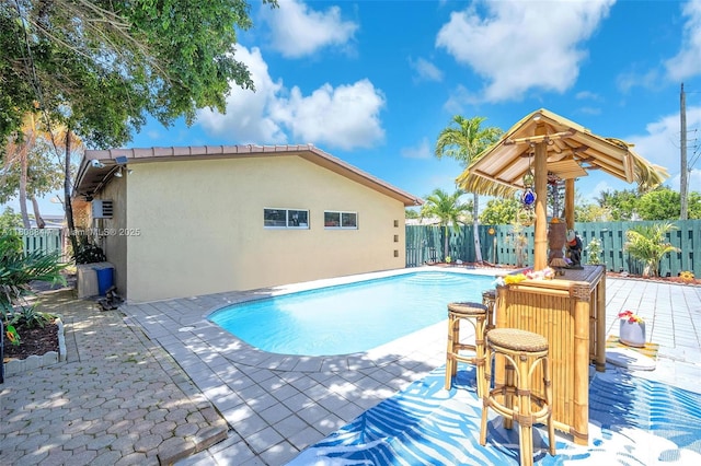 1520 N 25th Ave, Hollywood, FL 33020 - view of pool with a fenced backyard and a patio