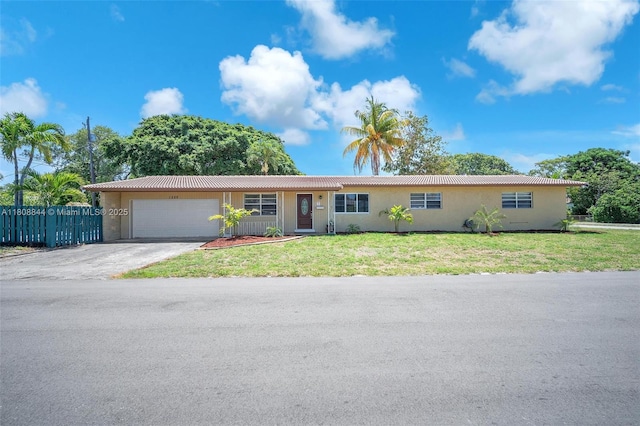 1520 N 25th Ave, Hollywood, FL 33020 - ranch-style house featuring a garage, stucco siding, and concrete driveway