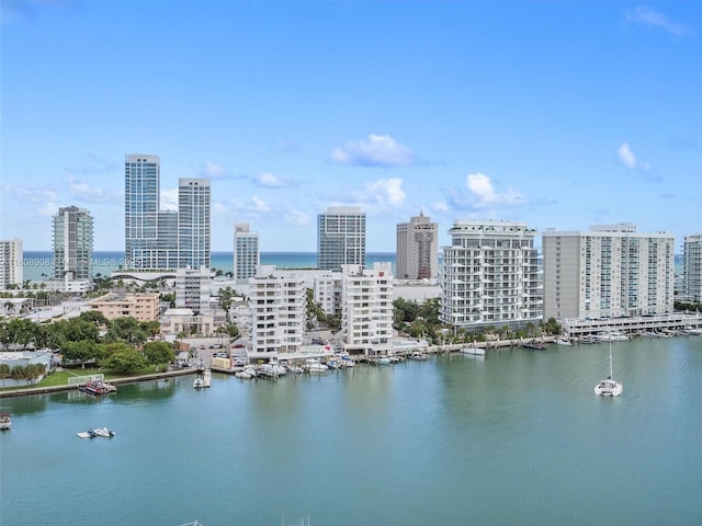 900 Bay Dr Unit 716, Miami Beach, FL 33141 - bird's eye view of skyline and a nearby body of water