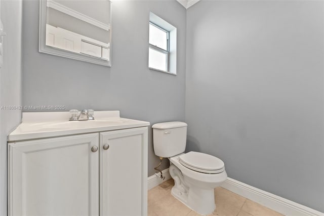 9401 Sunrise Lakes Blvd Unit 307, Sunrise, FL 33322 - half bathroom featuring baseboards, toilet, vanity, and tile patterned floors