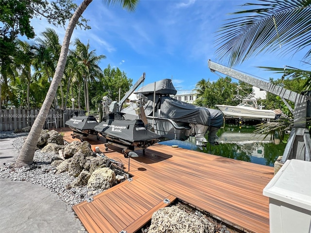 168 Indian Mound Trl, Tavernier, FL 33070 - dock area with boat lift