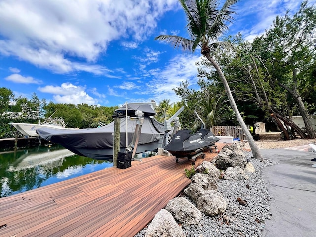 168 Indian Mound Trl, Tavernier, FL 33070 - dock with boat lift and a water view