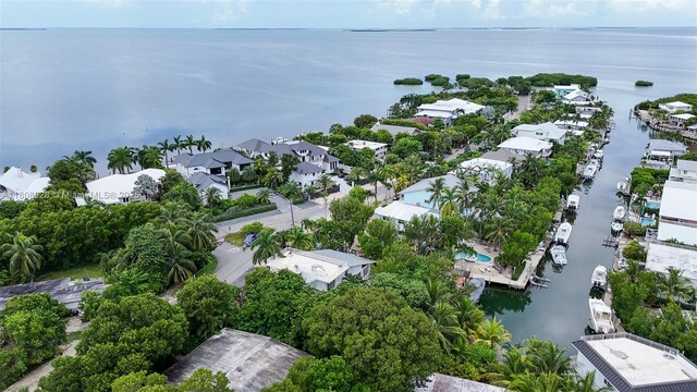 168 Indian Mound Trl, Tavernier, FL 33070 - aerial perspective of suburban area with a nearby body of water